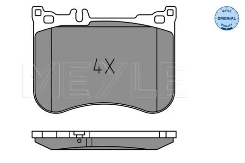 MEYLE Brake Pad Set, disc brake (025 257 0617)