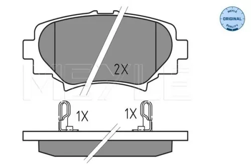 MEYLE Brake Pad Set, disc brake (025 258 7814)