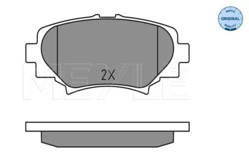 MEYLE Brake Pad Set, disc brake (025 258 7814)
