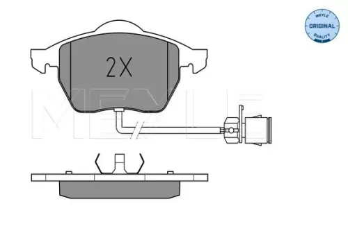 MEYLE Brake Pad Set, disc brake (025 206 7619/W)