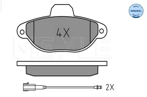 MEYLE Brake Pad Set, disc brake (025 214 3616)