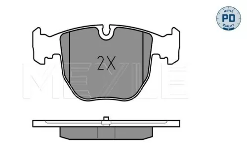 MEYLE Brake Pad Set, disc brake (025 214 8619/PD)