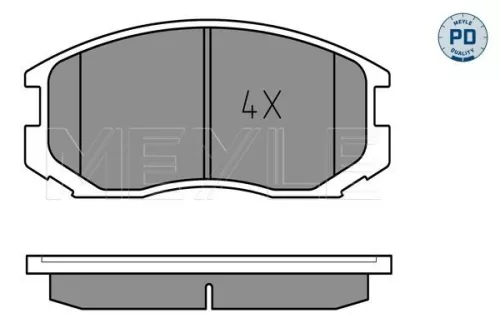 MEYLE Brake Pad Set, disc brake (025 216 5015/PD)