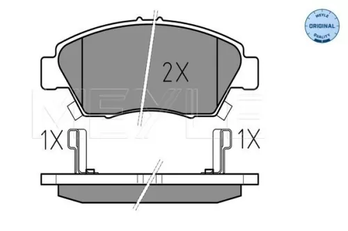 MEYLE Brake Pad Set, disc brake (025 216 9416/W)
