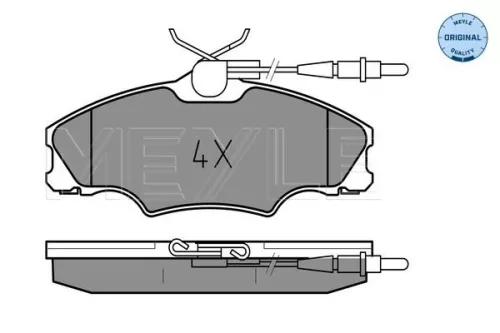 MEYLE Brake Pad Set, disc brake (025 217 2419/W)