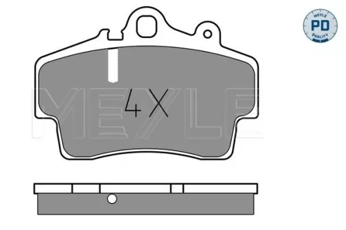MEYLE Brake Pad Set, disc brake (025 219 3716/PD)
