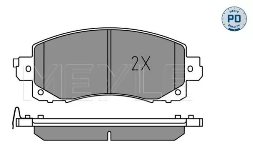 MEYLE Brake Pad Set, disc brake (025 222 0117/PD)