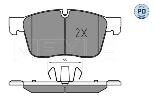 MEYLE Brake Pad Set, disc brake (025 223 0218/PD)