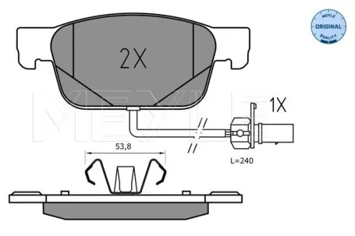 MEYLE Brake Pad Set, disc brake (025 223 8317)