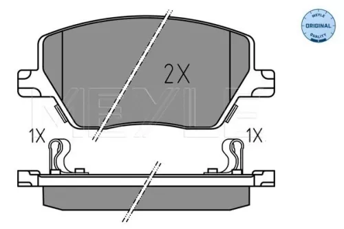MEYLE Brake Pad Set, disc brake (025 223 9719)