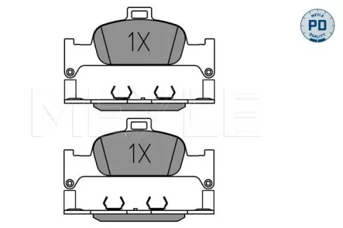 MEYLE Brake Pad Set, disc brake (025 224 0216/PD)