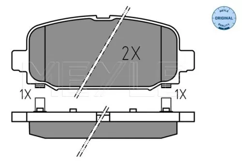 MEYLE Brake Pad Set, disc brake (025 228 4418)