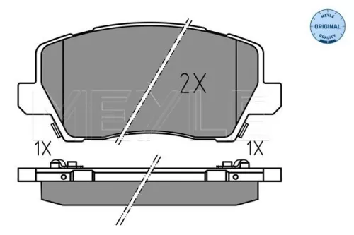 MEYLE Brake Pad Set, disc brake (025 229 0417)