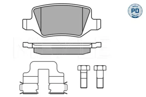 MEYLE Brake Pad Set, disc brake (025 231 3814/PD)