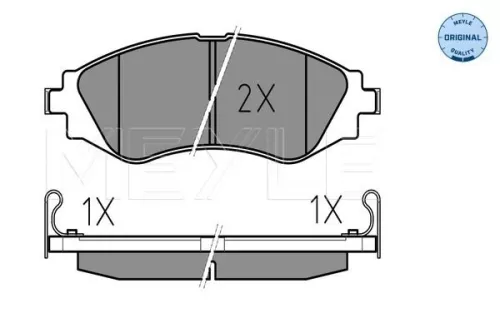 MEYLE Brake Pad Set, disc brake (025 232 3417/W)