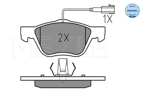 MEYLE Brake Pad Set, disc brake (025 232 8919/W)