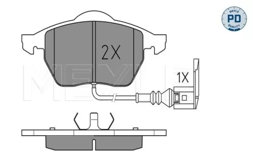 MEYLE Brake Pad Set, disc brake (025 233 9219/PD)