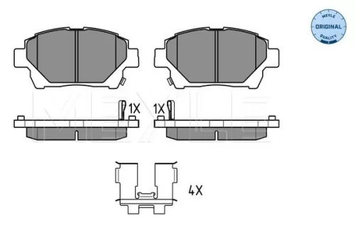 MEYLE Brake Pad Set, disc brake (025 235 1015/W)