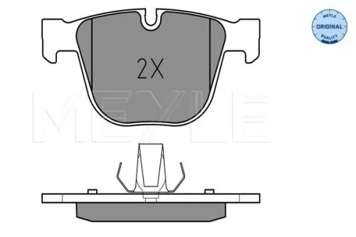 MEYLE Brake Pad Set, disc brake (025 237 3017)