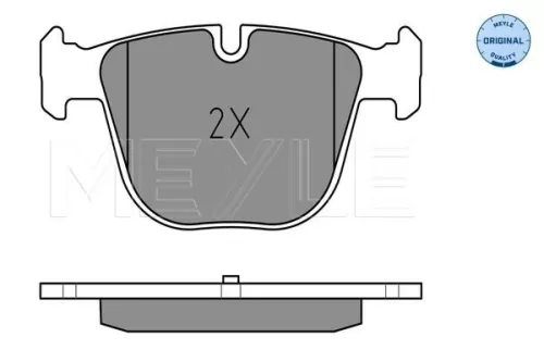 MEYLE Brake Pad Set, disc brake (025 237 3017)