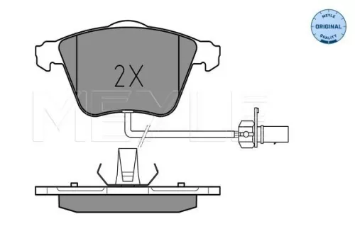 MEYLE Brake Pad Set, disc brake (025 237 6220/W)