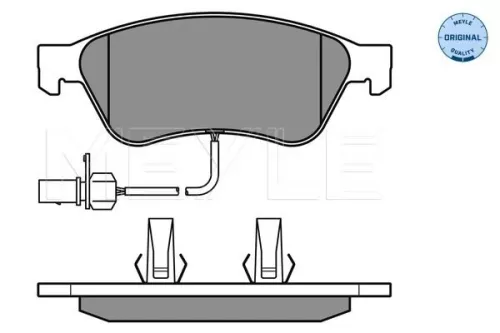 MEYLE Brake Pad Set, disc brake (025 238 9620/W)