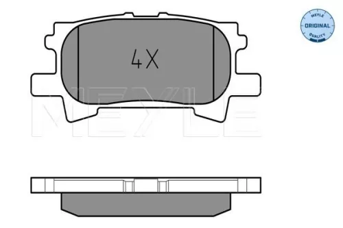 MEYLE Brake Pad Set, disc brake (025 239 6715)