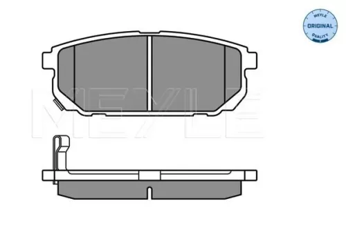 MEYLE Brake Pad Set, disc brake (025 240 5815/W)