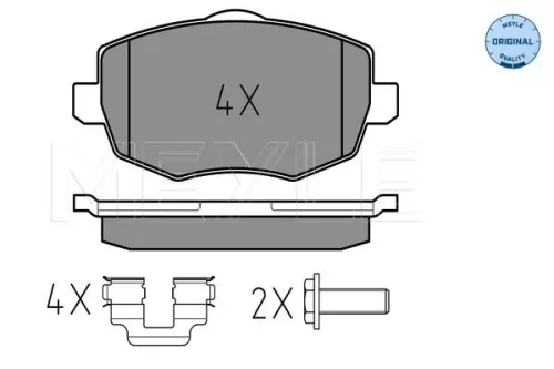 MEYLE Brake Pad Set, disc brake (025 240 7316)