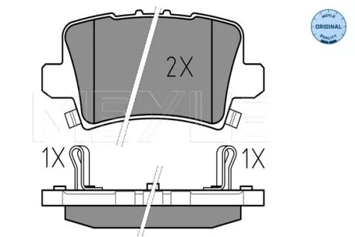 MEYLE Brake Pad Set, disc brake (025 240 8615/W)