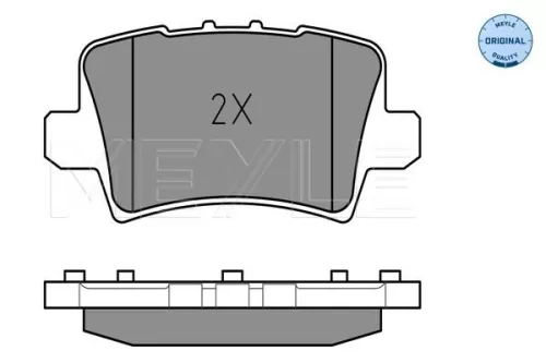 MEYLE Brake Pad Set, disc brake (025 240 8615/W)