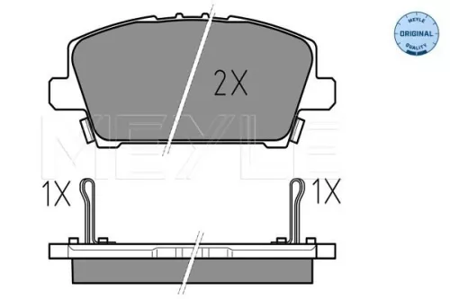 MEYLE Brake Pad Set, disc brake (025 240 8717/W)