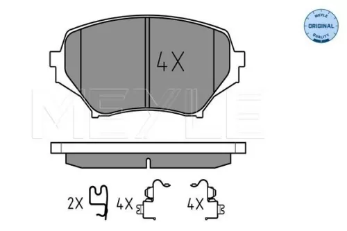 MEYLE Brake Pad Set, disc brake (025 242 9714/W)