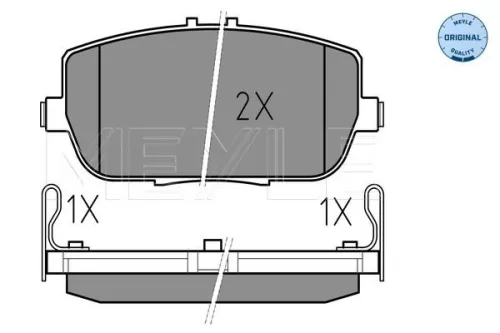 MEYLE Brake Pad Set, disc brake (025 242 9813/W)