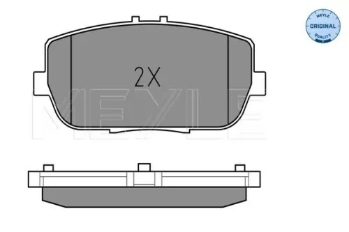 MEYLE Brake Pad Set, disc brake (025 242 9813/W)