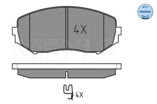 MEYLE Brake Pad Set, disc brake (025 243 4617/W)