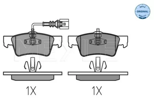MEYLE Brake Pad Set, disc brake (025 243 6819)