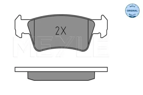 MEYLE Brake Pad Set, disc brake (025 243 6819)