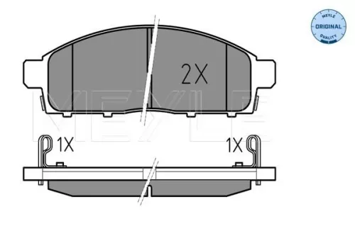 MEYLE Brake Pad Set, disc brake (025 245 2916/W)