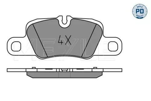 MEYLE Brake Pad Set, disc brake (025 245 5416/PD)