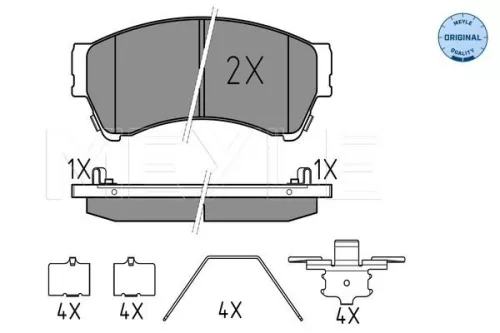 MEYLE Brake Pad Set, disc brake (025 245 8217/W)