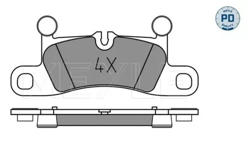MEYLE Brake Pad Set, disc brake (025 247 2116/PD)
