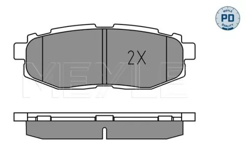 MEYLE Brake Pad Set, disc brake (025 248 5416/PD)
