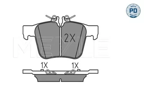 MEYLE Brake Pad Set, disc brake (025 253 5416/PD)