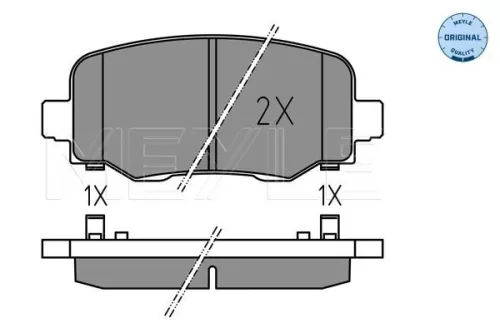 MEYLE Brake Pad Set, disc brake (025 257 3318)