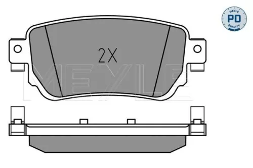 MEYLE Brake Pad Set, disc brake (025 259 6515/PD)