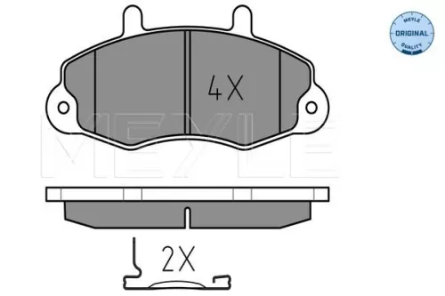 MEYLE Brake Pad Set, disc brake (025 214 7018)