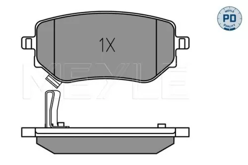 MEYLE Brake Pad Set, disc brake (025 228 6118/PD)