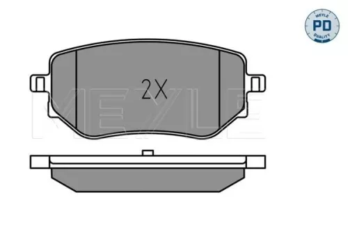 MEYLE Brake Pad Set, disc brake (025 228 6118/PD)
