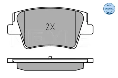 MEYLE Brake Pad Set, disc brake (025 240 0016)